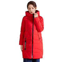 BENGEN 冰洁 女士中长款羽绒服 J10141018 中国红 XL