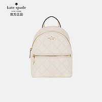 Kate Spade 奢侈品 女士米白色皮质双肩包WKRU7075 917