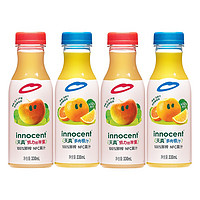 限地区：innocent 天真 苹果橙汁混合装 鲜榨NFC果汁 330ml*4瓶