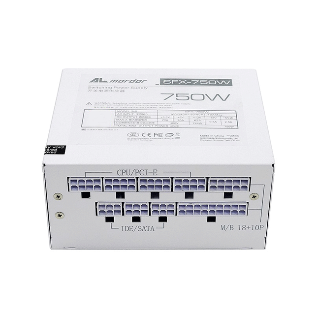 神雕十三道ALmordor SFX-750 白金牌（92%）全模组SFX电源750W 白色