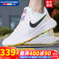 NIKE 耐克 官方舰店女鞋 2022夏秋季新款运动鞋训练缓震低帮鞋子轻便耐磨网面透气休闲跑步鞋 白/深烟灰/新到配色 39