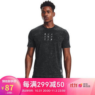 安德玛 UNDERARMOUR）Anywhere男子跑步运动短袖T恤1361643 黑色001 L