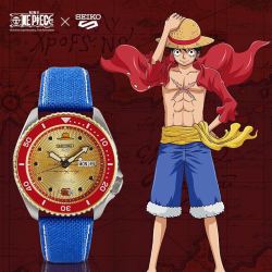 SEIKO 精工 x 航海王 路飞款 5号系列 男士机械腕表 SRPF60K1