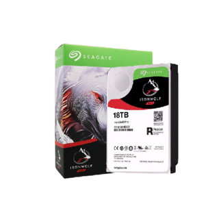 SEAGATE 希捷 酷狼IronWolf Pro系列 3.5英寸 NAS硬盘 18TB（CMR、7200rpm、256MB）ST18000NE000