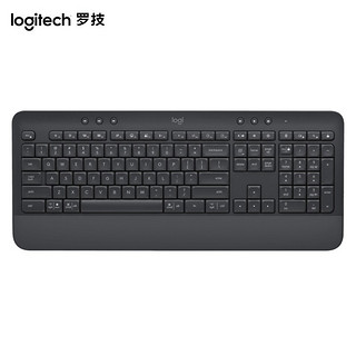 logitech 罗技 K650无线蓝牙键盘 商务办公键盘带掌托 平板ipad键盘 107键全尺寸 黑色