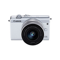 Canon 佳能 EOS M200微单相机4K视频美颜自拍vlog相机15-45镜头