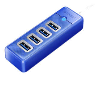 ORICO 奥睿科 USB-A拓展坞 四合一 0.15m 宝石蓝