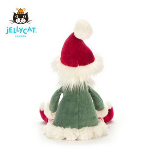 jELLYCAT 圣诞款可爱莱菲精灵毛绒玩具圣诞礼物 彩色 H32 X W10 CM