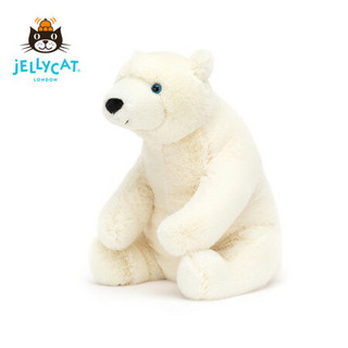 jELLYCAT 圣诞新品 埃尔文北极熊 柔软毛绒玩具安抚睡觉抱枕玩偶生日礼物送礼可爱公仔 埃尔文北极熊 H21 X W12 CM