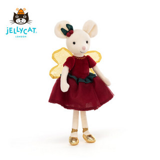 jELLYCAT 圣诞新品 糖果精灵小老鼠 可爱公仔儿童安抚毛绒玩具玩偶生日礼物 糖果精灵小老鼠 H37 X W9 CM