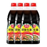 厨邦 酱油 鲜味生抽 900ml*4瓶