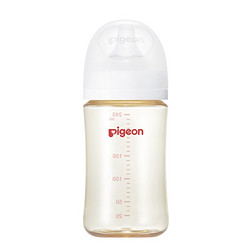 Pigeon 贝亲 婴儿宽口径ppsu奶瓶 第三代 80ml SS号奶嘴