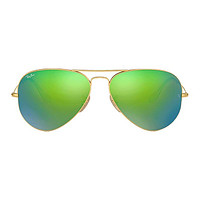 Ray-Ban 雷朋 Aviator飞行员系列 男女款太阳镜 0RB3025 112/19 金框绿片 62mm