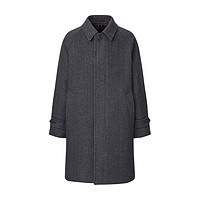UNIQLO 优衣库 男士中长款大衣 442152 深灰色 S