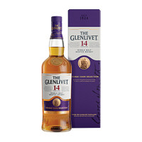 格兰威特 14年 干邑桶陈酿 苏格兰单一麦芽威士忌 700ml  单瓶装