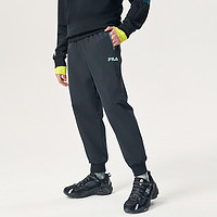 补贴购、限尺码：FILA 斐乐 FUSION系列 男款运动长裤 T11M141802FBK