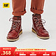 CAT 卡特彼勒 复古工靴系列 JACKSON 男士高帮工装靴 P724707J3BDC43 棕红色 44