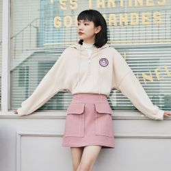VERO MODA 复古高腰牛仔短裙 321237002J78
