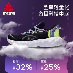 PEAK 匹克 AI态极云R1 男子跑鞋 E13917H 黑色/海蓝 40