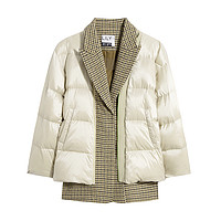 LILY 丽丽 10A波1系列 女士短款羽绒服 121420DD1187032 米色 S