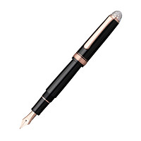 PLATINUM 白金 钢笔 3776世纪系列 PNB-31000 黑色玫瑰金 EF尖 真心为你限定礼盒装