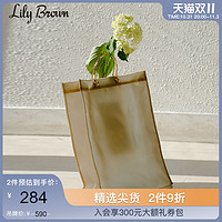 Lily Brown 春夏  简约方形金属大容量手提包LWGB211317