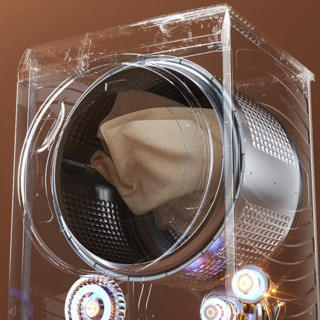 Haier 海尔 极光系列 EG100MATESL6+EHGS100FMATE81U1 热泵洗烘套装 灰色
