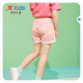XTEP特步童装女童五分裤2021夏季新款儿童水果系列短裤小童洋气裤子潮