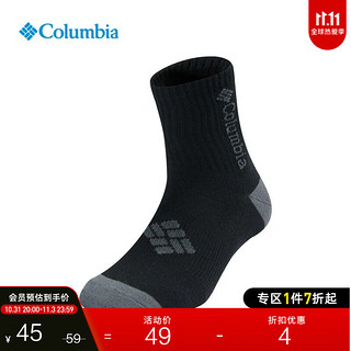 哥伦比亚 中性运动短袜 RCS841-010 黑色 L 一对装