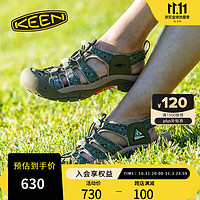 KEEN 官方 x FUJI ROCK联名新品NEWPORT RETRO 户外防撞凉鞋溯溪鞋 茶色/褐色/深灰色-1026874 38女