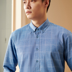 hla 海澜之家 男士加绒长袖衬衫 hnead4q205a