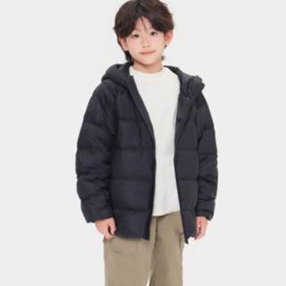 UNIQLO 优衣库 男女童通用羽绒服 442877-09 黑色 110cm