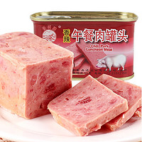 greatwall BRAND 长城牌 长城小白猪 午餐肉罐头香辣味198g