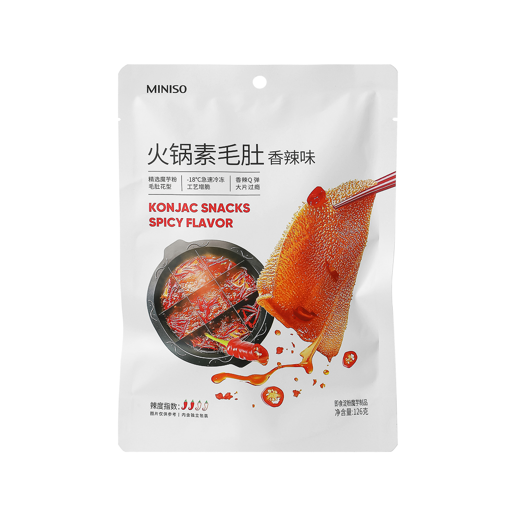 MINISO 名创优品 火锅素毛肚 香辣味 126g*2袋