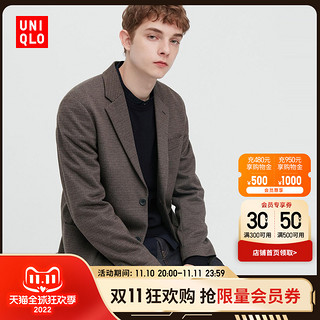 UNIQLO 优衣库 男装 舒适外套(格纹西装夹克) 452734 UNIQLO 初上市499元