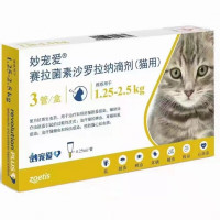 妙宠爱 猫咪体内体外驱虫滴剂 1.25-2.5kg0.25ml*3管（整盒装）