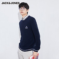 杰克琼斯 男士刺绣针织衫 221424016