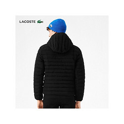 LACOSTE 拉科斯特 法国鳄鱼男装秋冬易穿搭新款时尚百搭舒适保暖短款羽绒服外套男|BH8522 031/黑色 46/XS