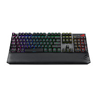 ROG 玩家国度 游侠NX TKL 84键 有线机械键盘 黑色 NX冰川蓝轴 RGB