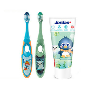 Jordan 防蛀防龋牙膏牙刷套装 2段 B 2支+1支