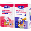 88VIP：lelch 露安适 艺术之星日夜组合婴儿纸尿裤M52+M50超薄尿不湿非拉拉裤