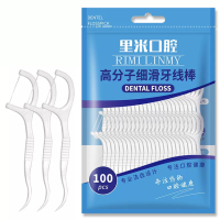 里米 高分子细滑牙线棒 100支