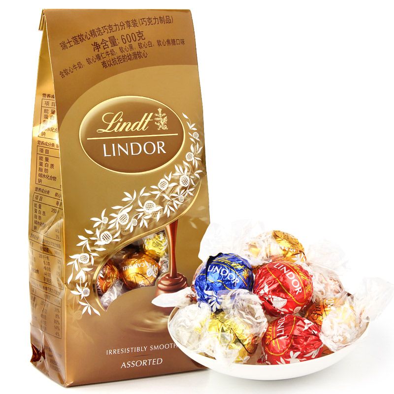 LINDOR软心 精选巧克力 混合口味 600g