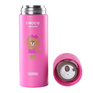 THERMOS 膳魔师 保温杯女杯子生日礼物学生水杯朱一龙同款 line friends系列 丘可