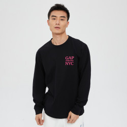Gap 盖璞 男士纯棉长袖T恤 809017