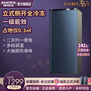 BD-141NE 家用立式冰柜一级能效侧开全冷冻大抽屉母乳冰柜
