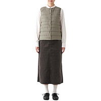 MUJI 無印良品 女士羽绒马甲 BDC30C2A 浅棕色 M