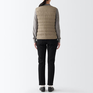 MUJI 無印良品 女士羽绒马甲 BDC30C2A 米色 L