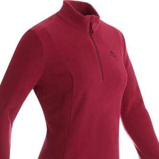 DECATHLON 迪卡侬 MH100 女子抓绒衣 8734770 梅红色 XXL