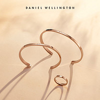 Daniel Wellington dw手镯玫瑰金开口手镯手环男女情侣不锈钢正品小号